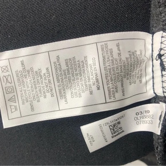 Reebok Black & Black Heather Fleece Women’s Puffer Jacket - Size Medium * wom106 - Picture 7 of 11